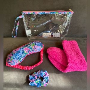 NWT Lilly Pulitzer GWP 4 piece Wellness Kit in Gecko Green